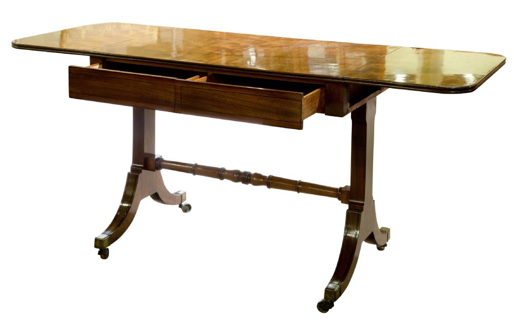 Regency mahogany sofa table View II