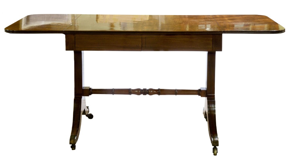 Regency mahogany sofa table View III