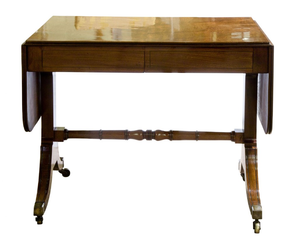 Regency mahogany sofa table View IV