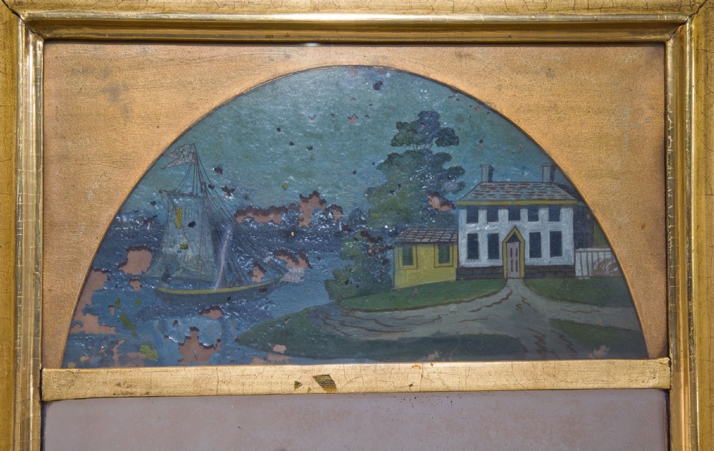 Decorative 19th century pier glass in gift frame View V