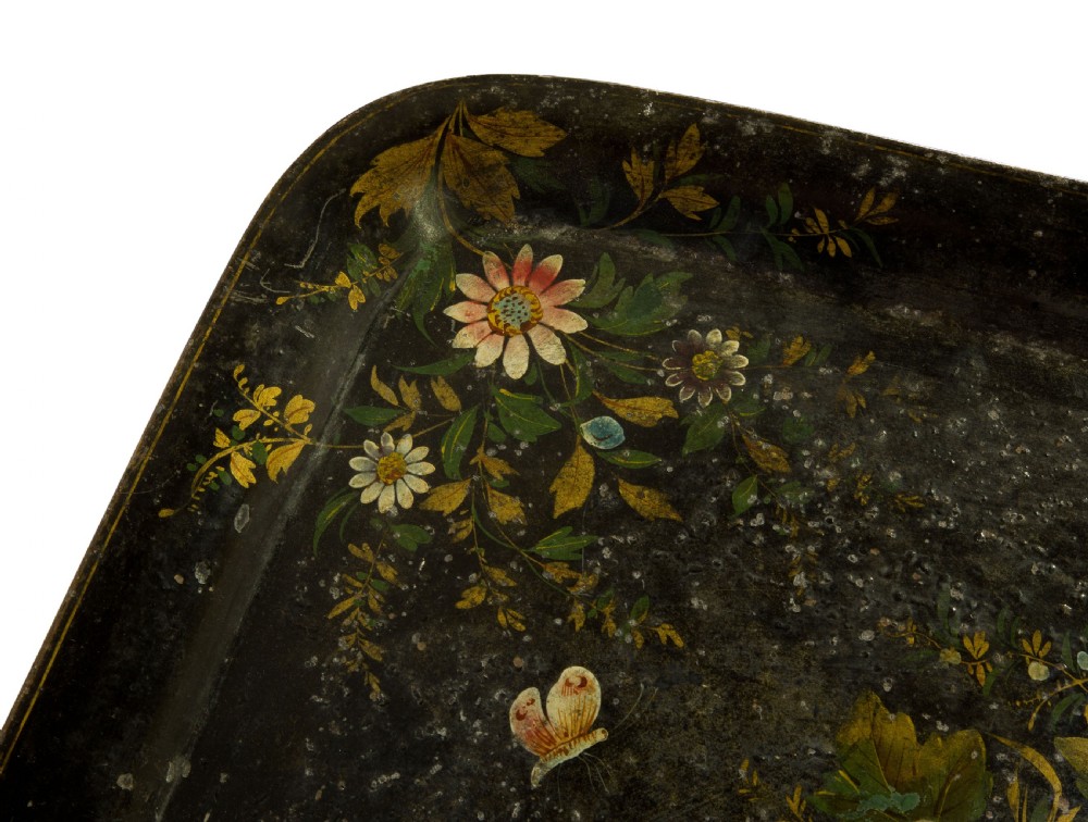 Very decorative 19th century French tole tray View VI