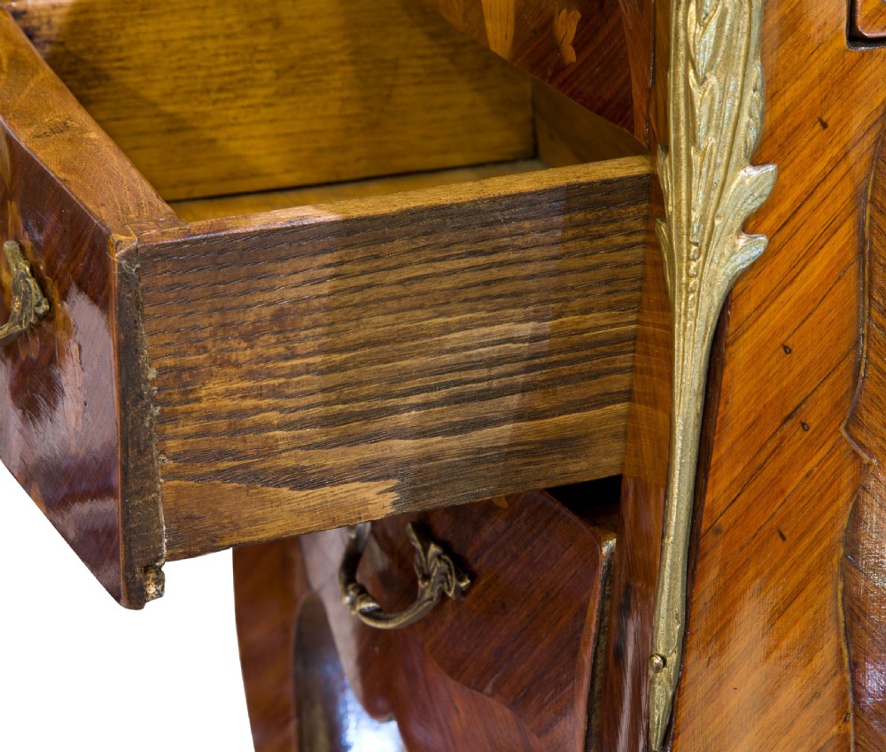 Fine Pair of French Tulipwood and Floral Marquetry Tables View XI