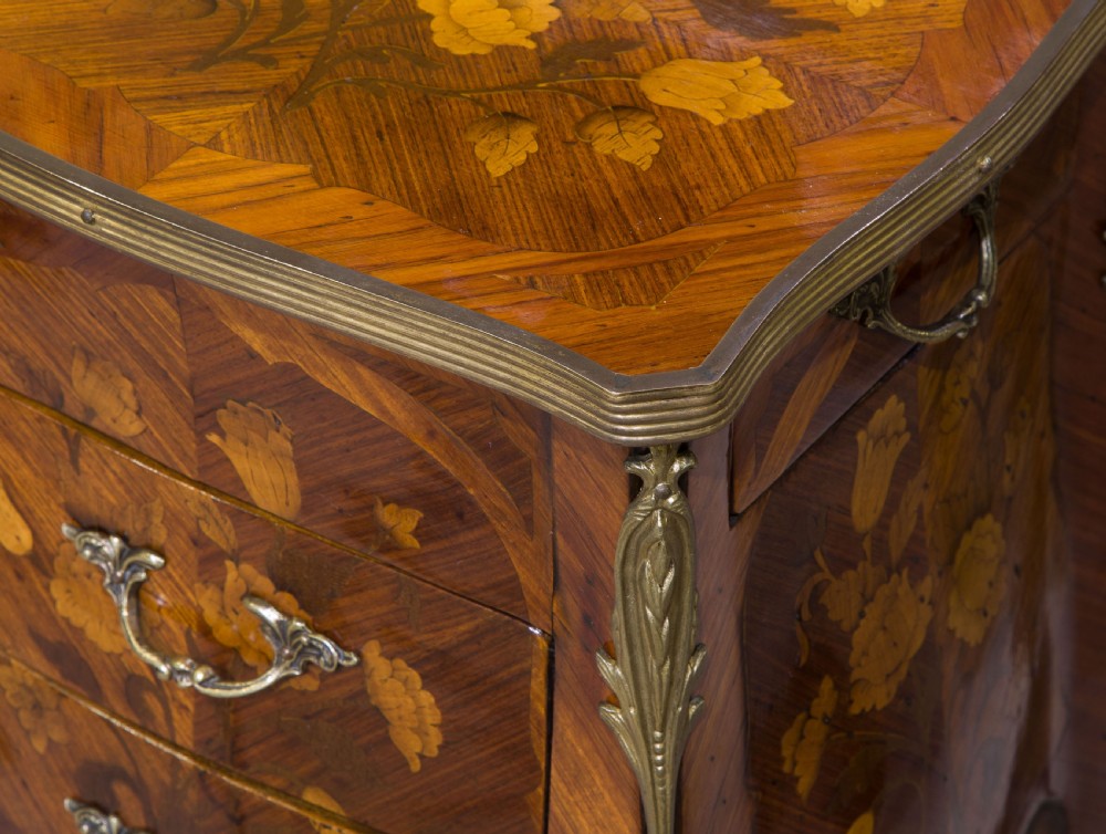 Fine Pair of French Tulipwood and Floral Marquetry Tables View XII