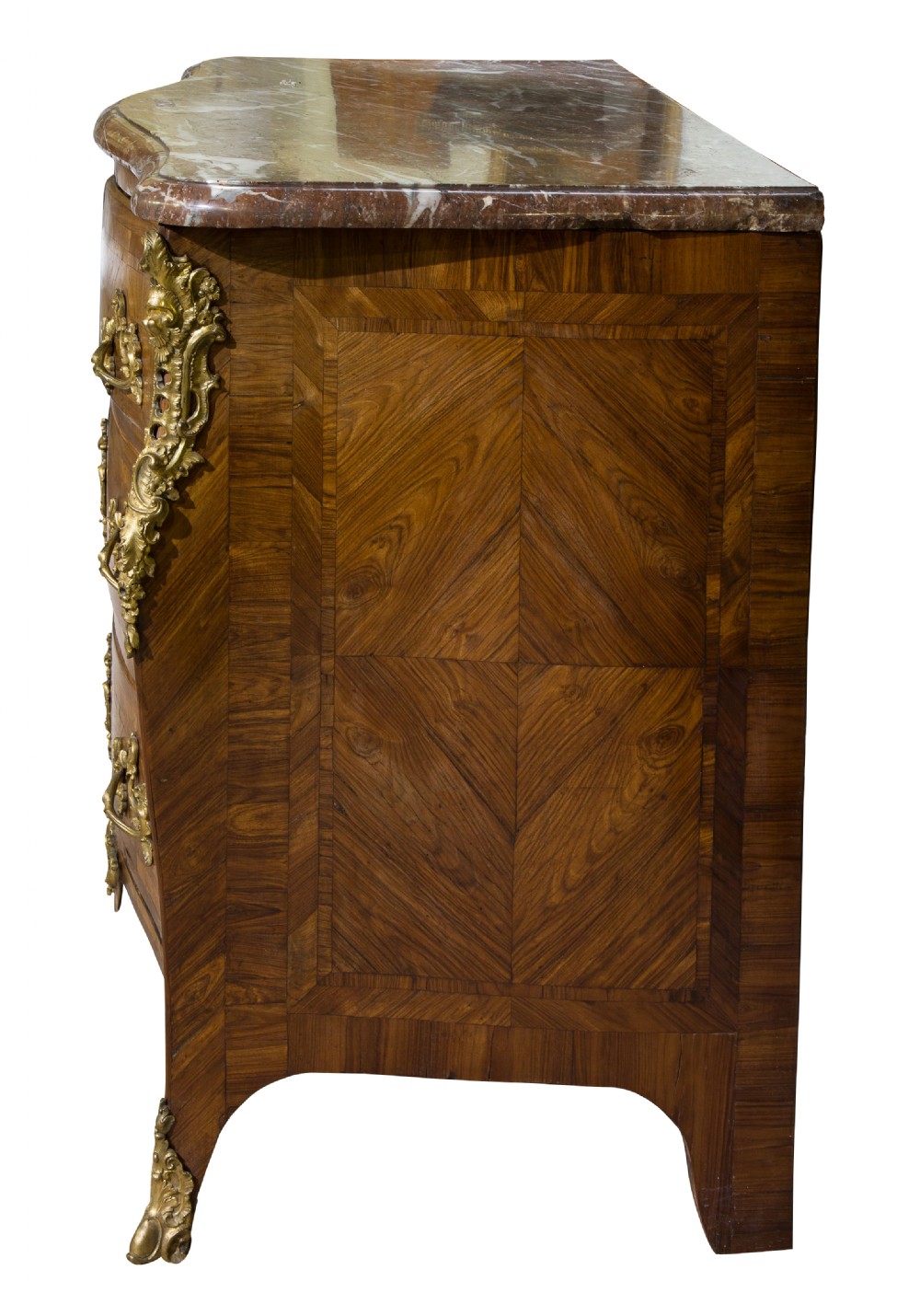 A Louis XV Commode with associated marble top View III