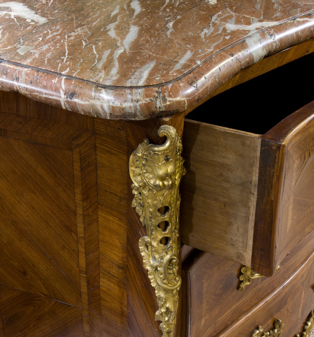 A Louis XV Commode with associated marble top View V