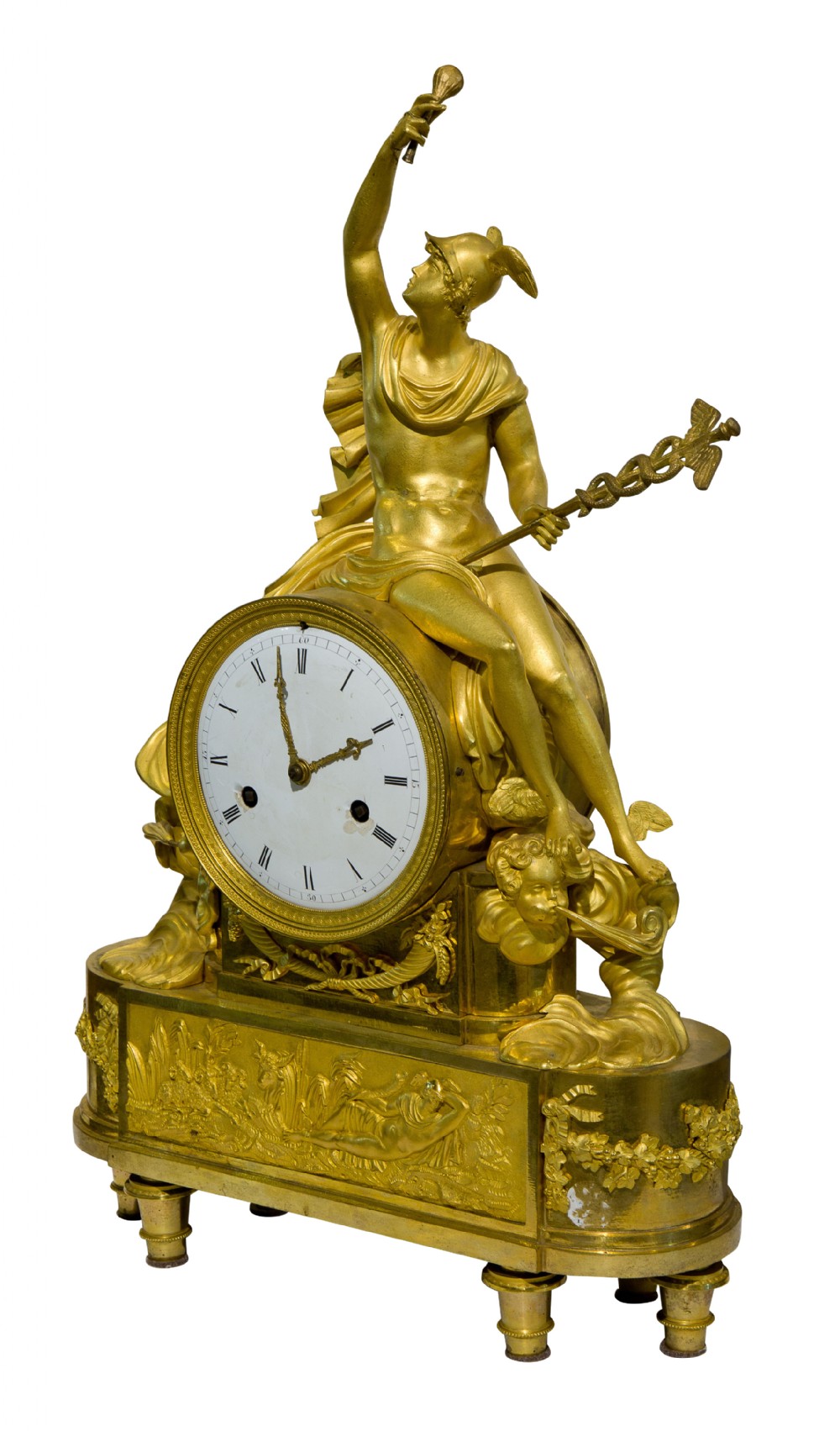 A Fine French Empire Ormolu Mantel Clock