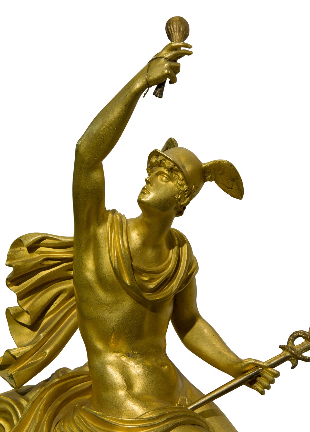 A Fine French Empire Ormolu Mantel Clock View VI