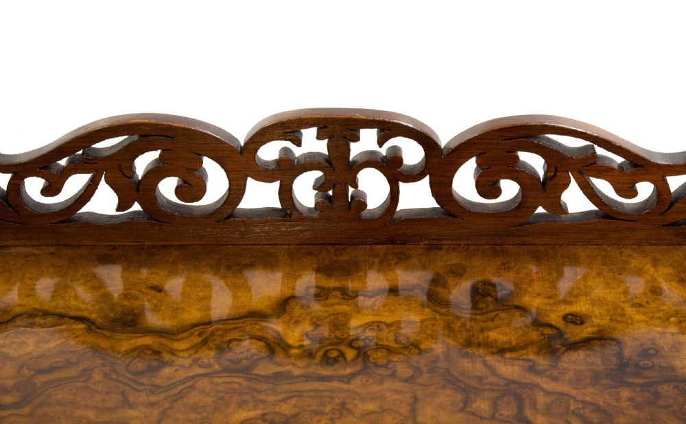 A Victorian Figured & Burr Walnut Canterbury View IX