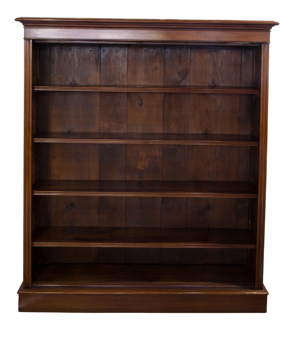 Mahogany Open Bookcase Case  View II