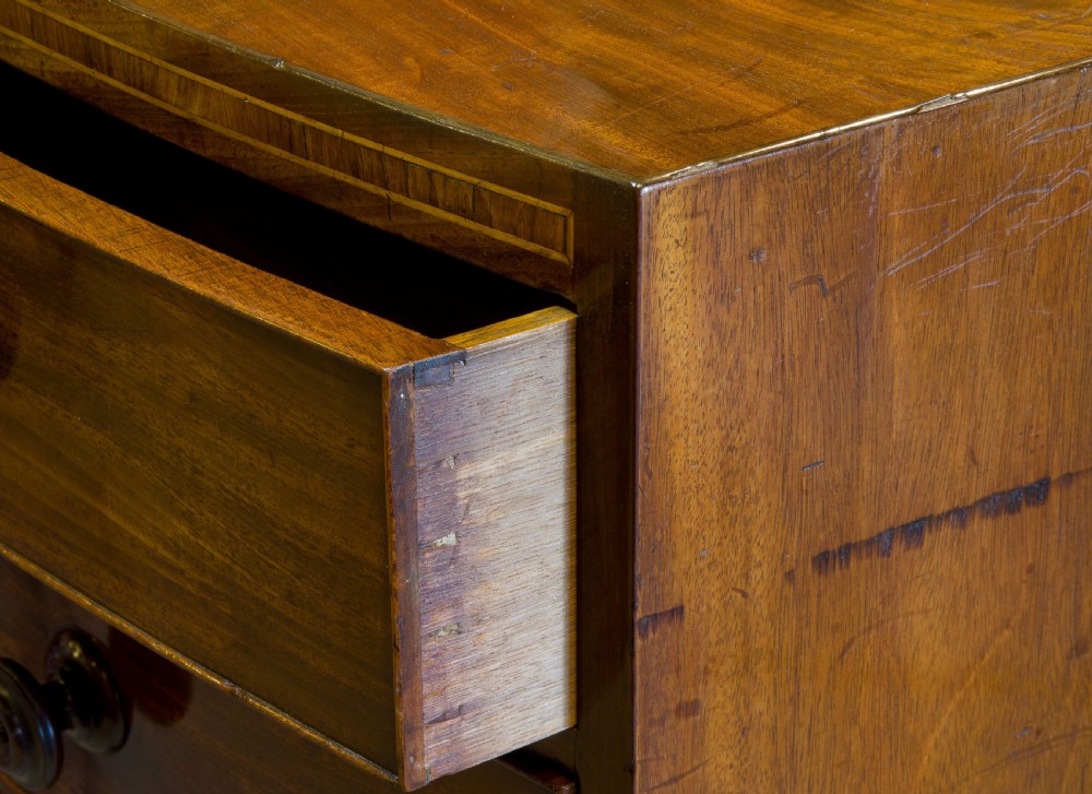 A Regency Period Mahogany Bow-fronted Chest View VI