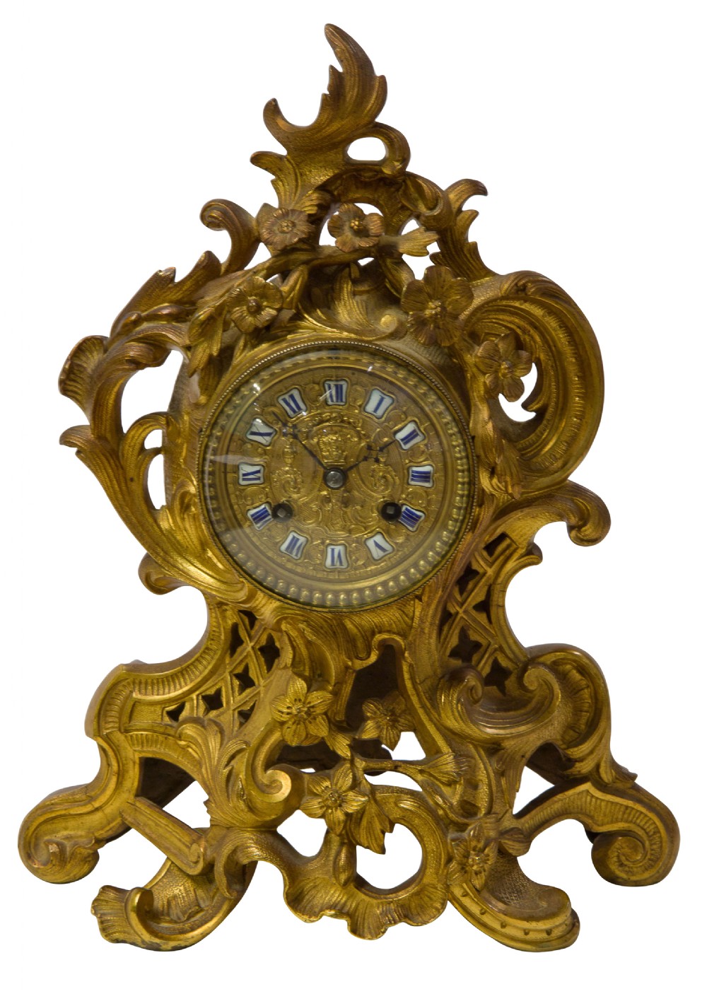 A Fine Quality Rococo French Mantel Clock View II
