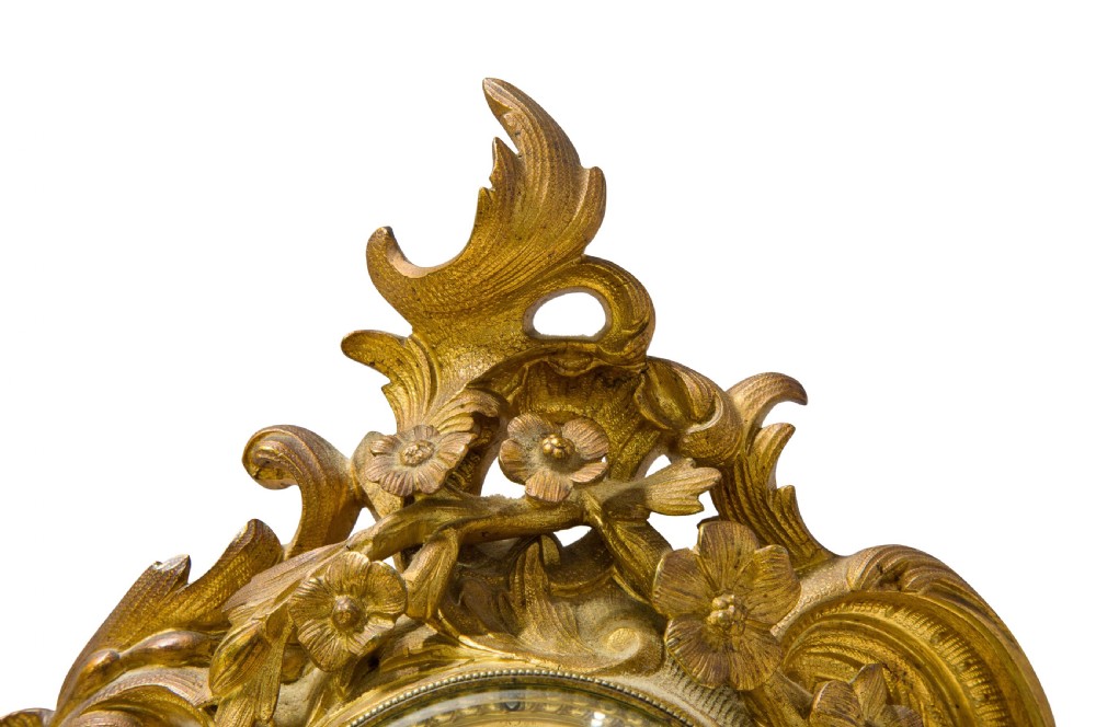 A Fine Quality Rococo French Mantel Clock View VII