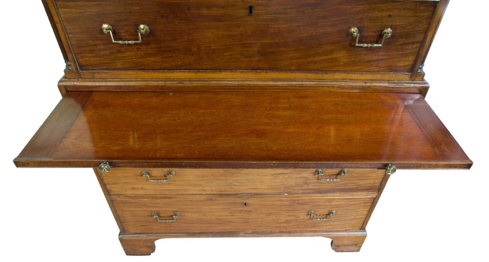 18thC Mahogany chest on chest View V