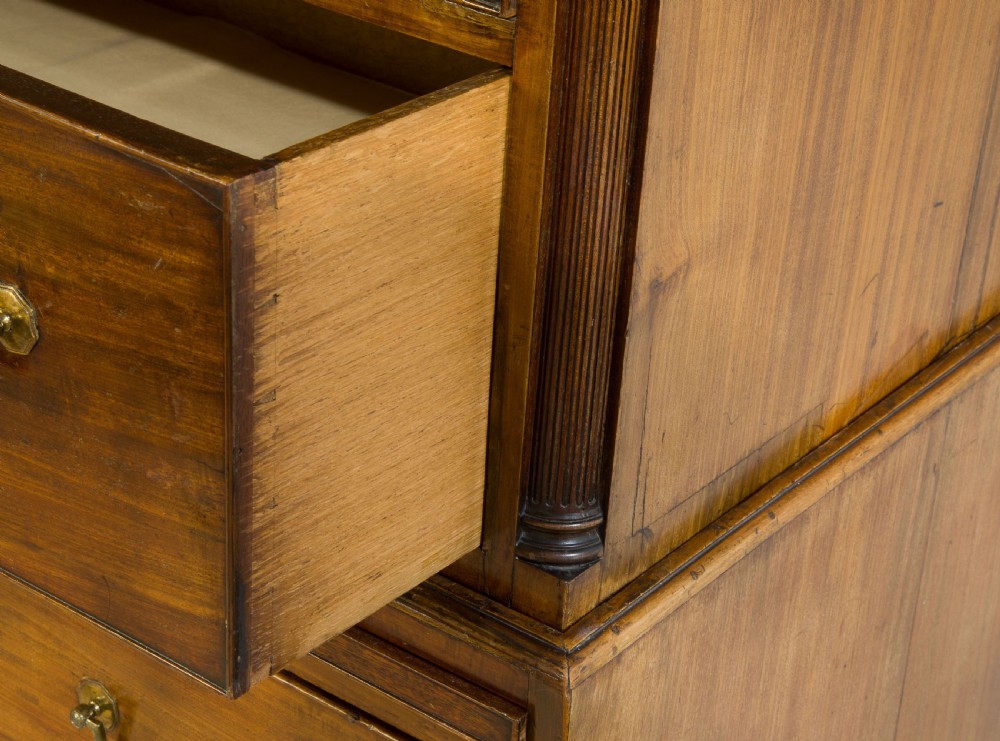 18thC Mahogany chest on chest View VI