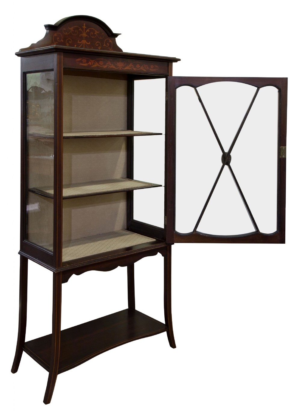 An Inlaid Edwardian Mahogany single Door Display Cabinet View III