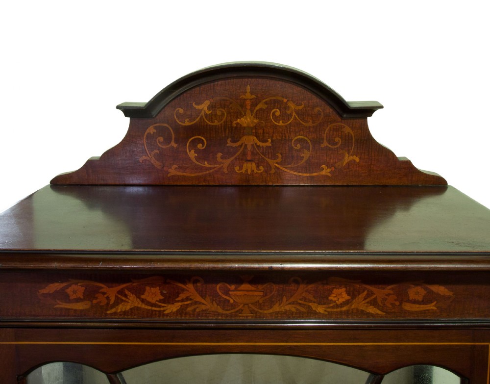 An Inlaid Edwardian Mahogany single Door Display Cabinet View V