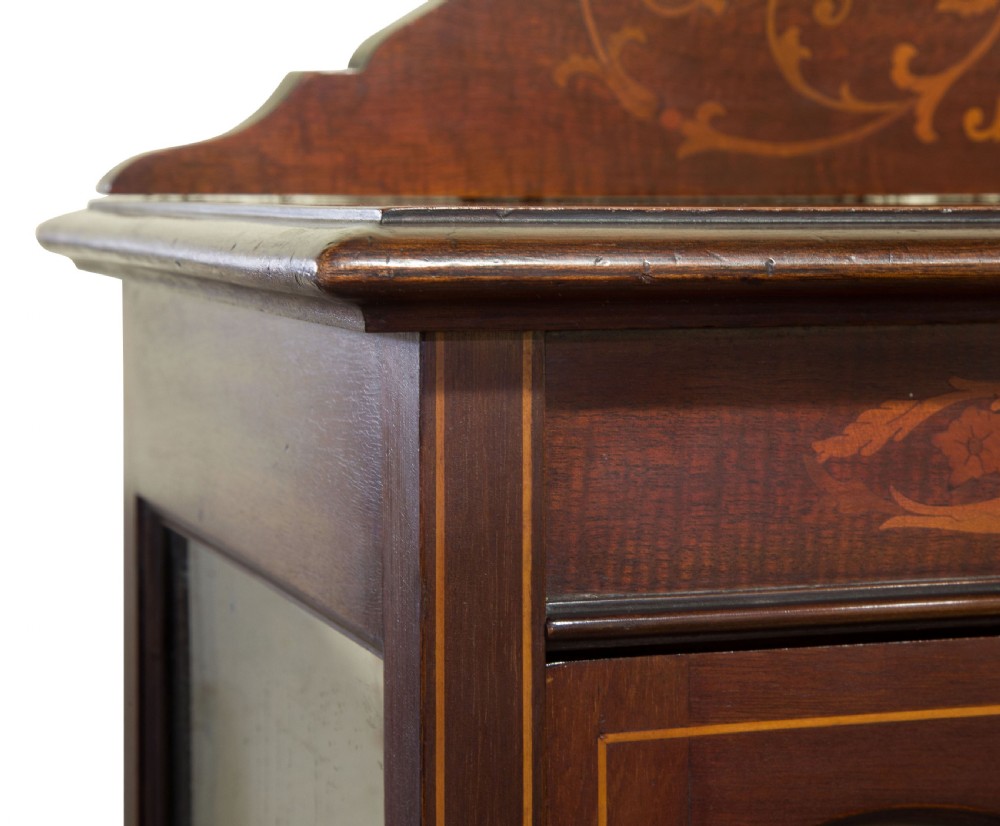 An Inlaid Edwardian Mahogany single Door Display Cabinet View VI