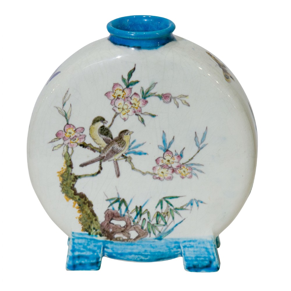A Pair of Minton Moon Flasks View VII