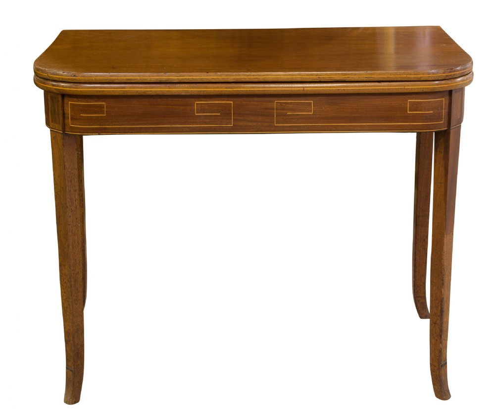 A George IV Fold Over Top Mahogany Tea Table View II