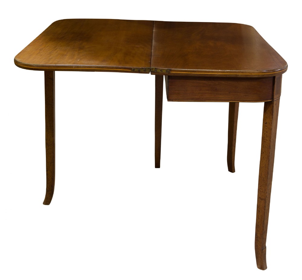 A George IV Fold Over Top Mahogany Tea Table View IV