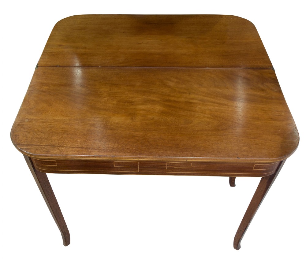 A George IV Fold Over Top Mahogany Tea Table View VI