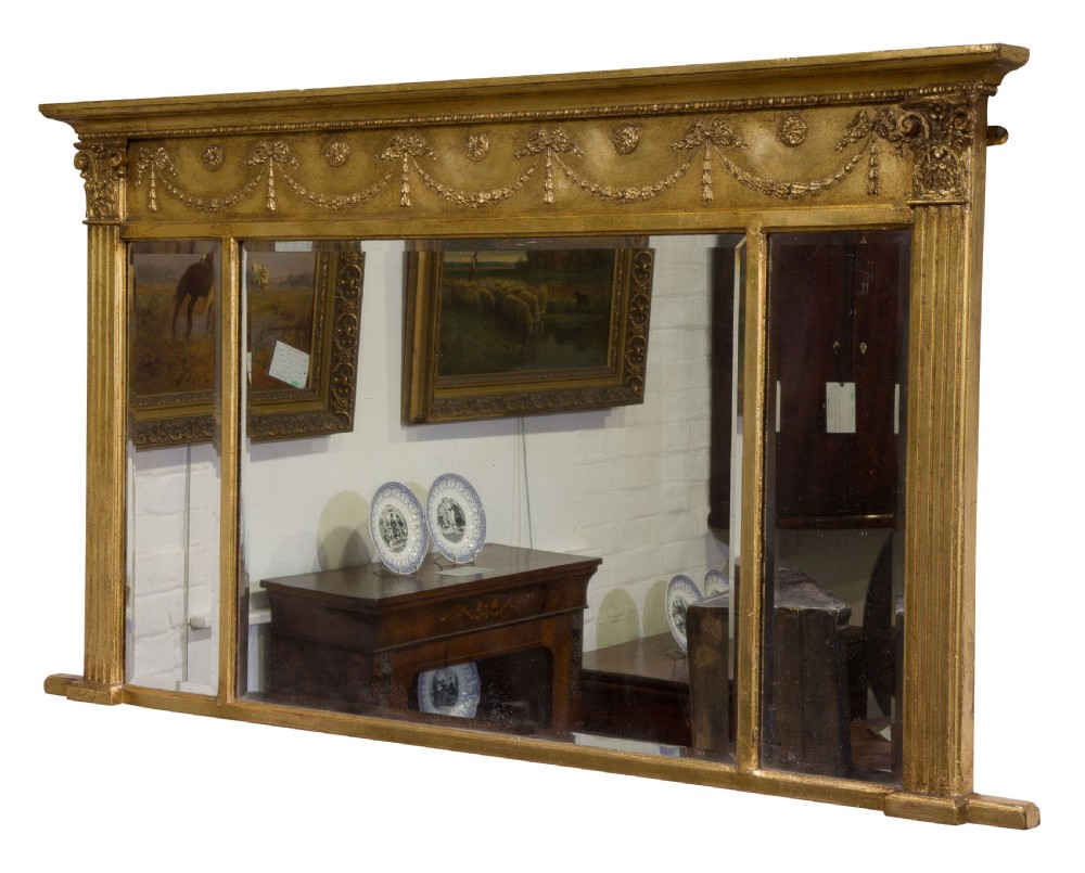 Late 19thCentury over mantel mirror