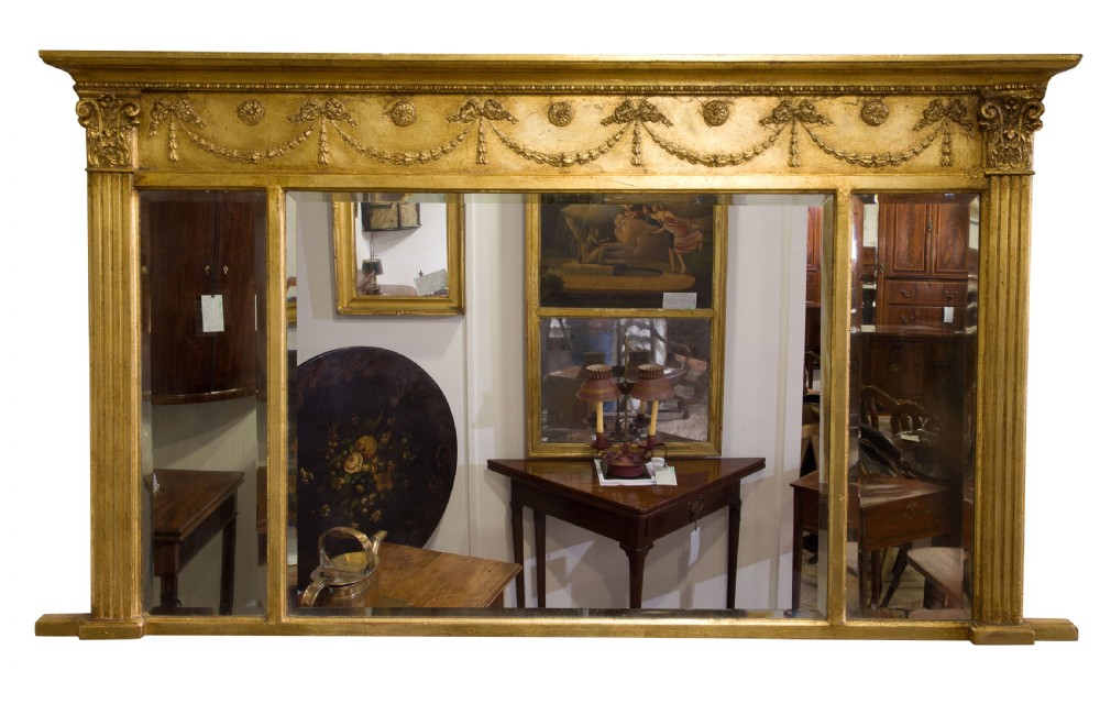 Late 19thCentury over mantel mirror View II
