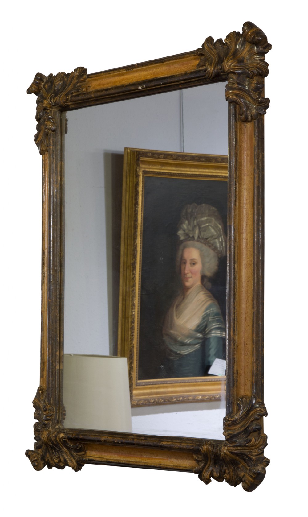 A continental 18thC style rectangular mirror