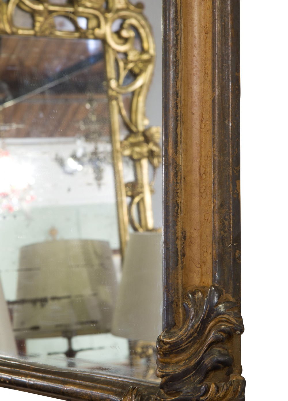 A continental 18thC style rectangular mirror View IV