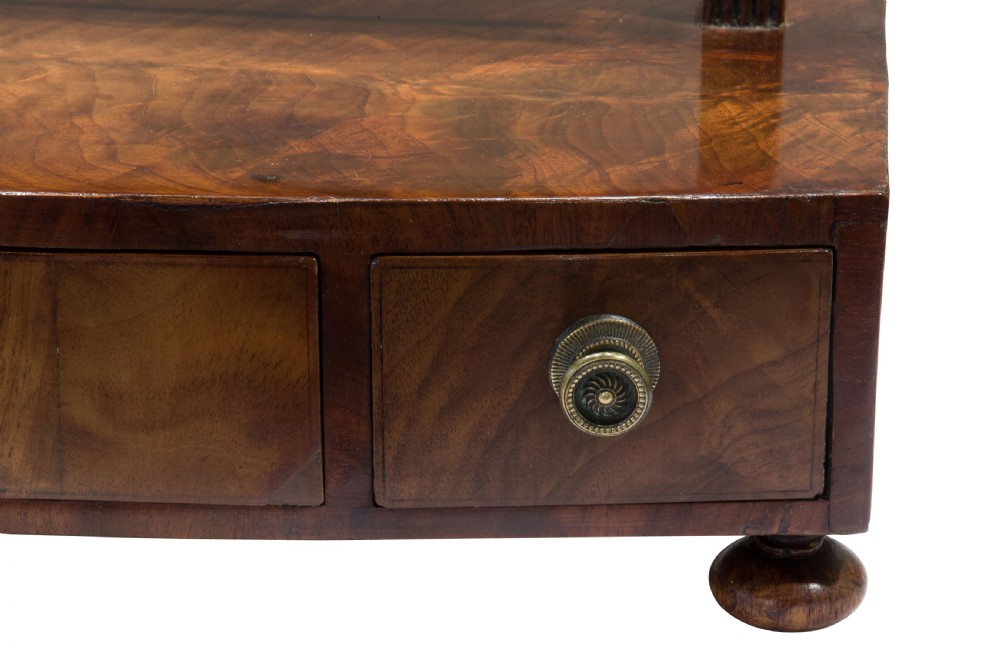 A Georgian Oval mahogany dressing table Mirror View XI