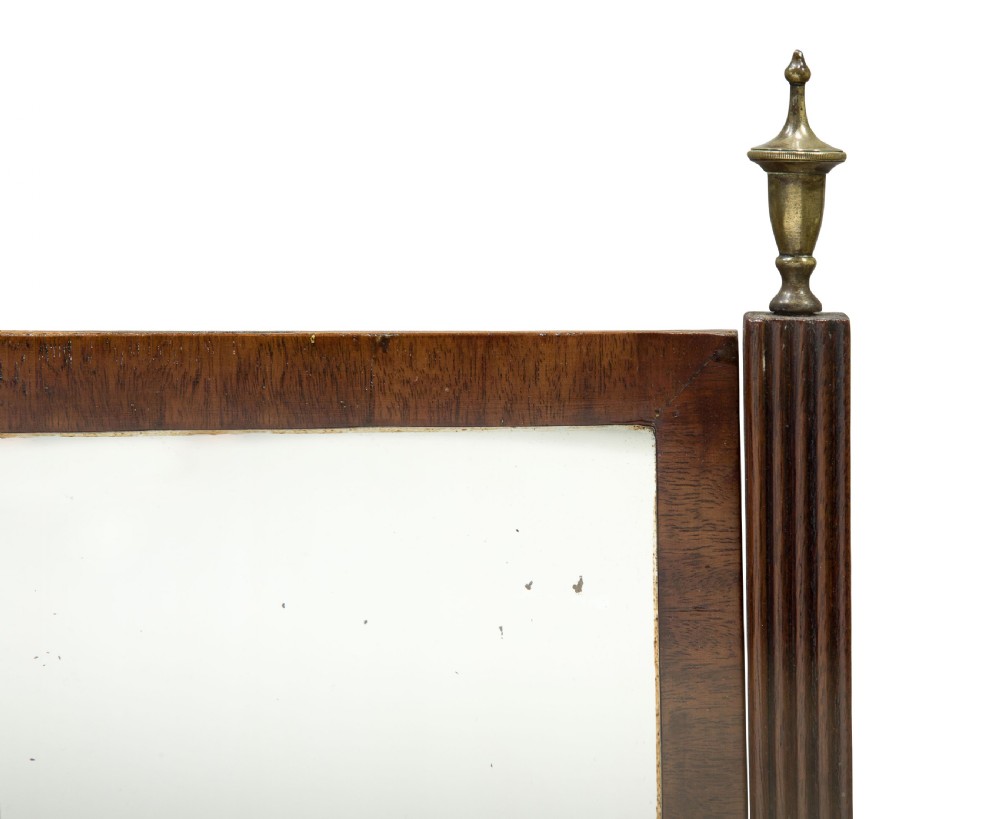 A Georgian Oval mahogany dressing table Mirror View XII