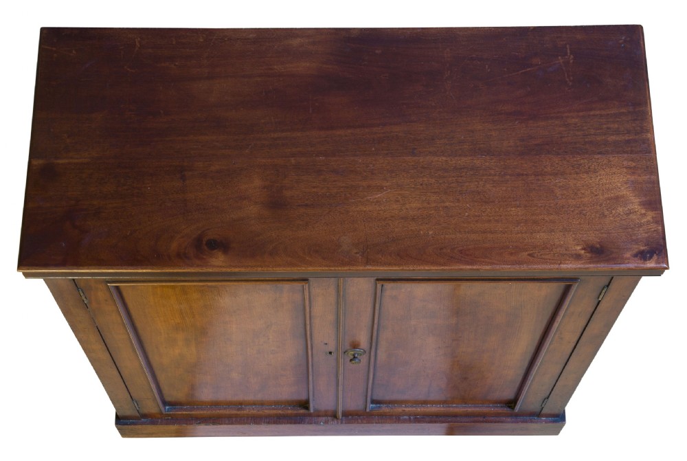 A late Victorian mahogany two door cupboard View IV