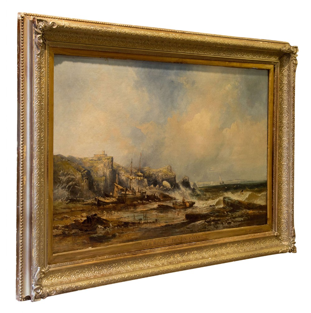 A large oil on canvas painting - 