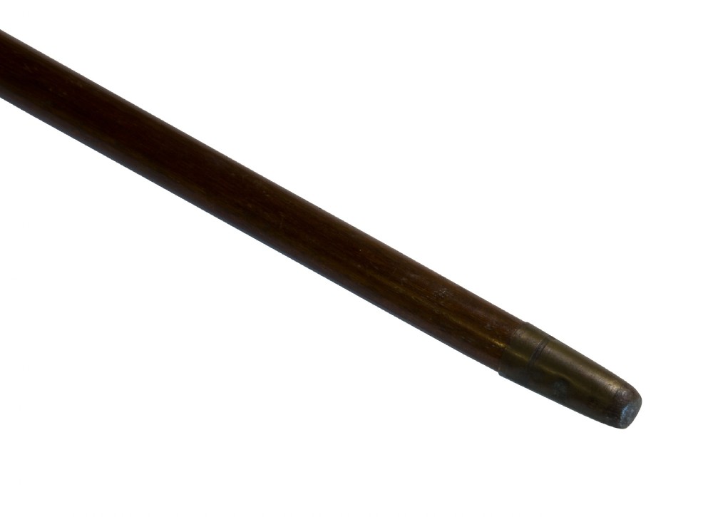 Vintage inlaid specimen wood cane of 