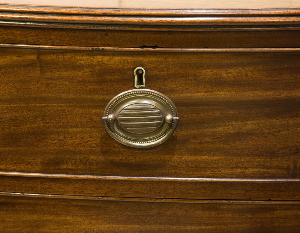 George III Mahogany Bow Front Chest View VII