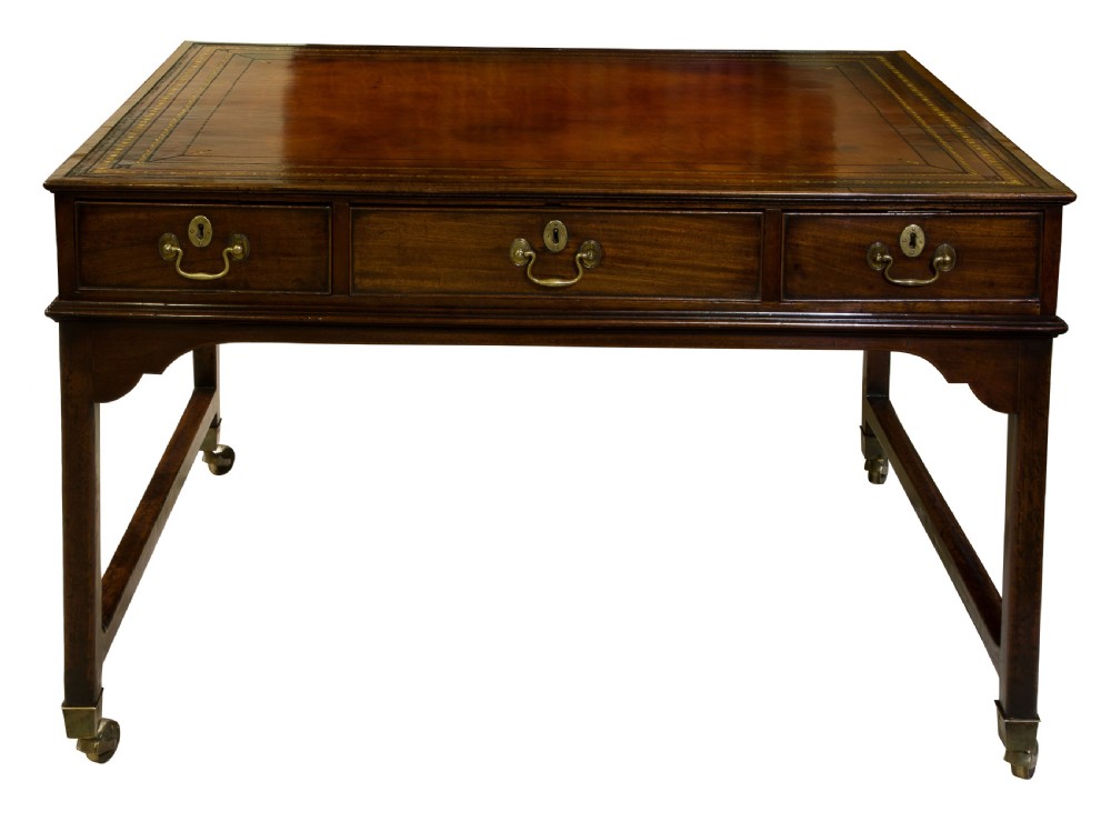 George III Three Drawer County House Writing Table View III