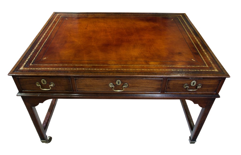 George III Three Drawer County House Writing Table View V