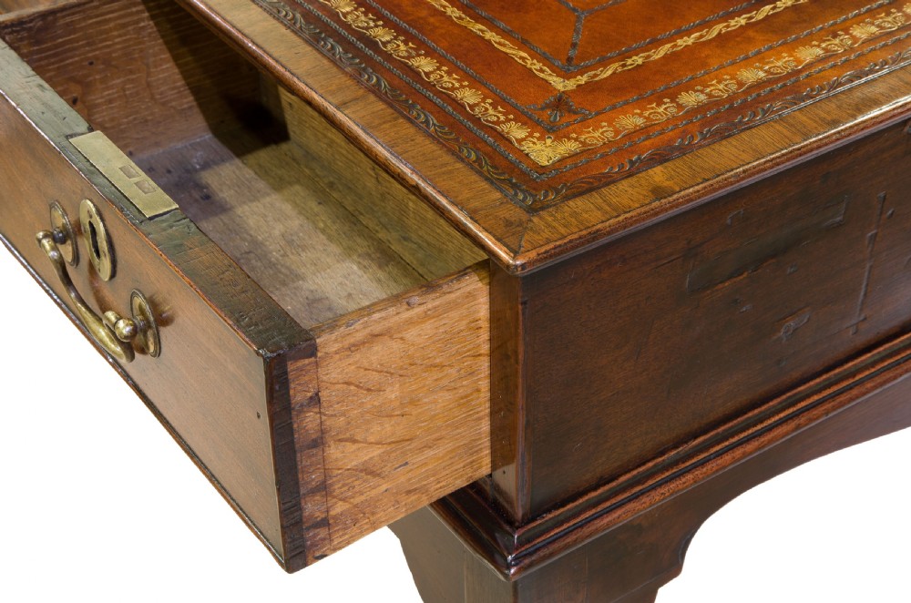 George III Three Drawer County House Writing Table View VI