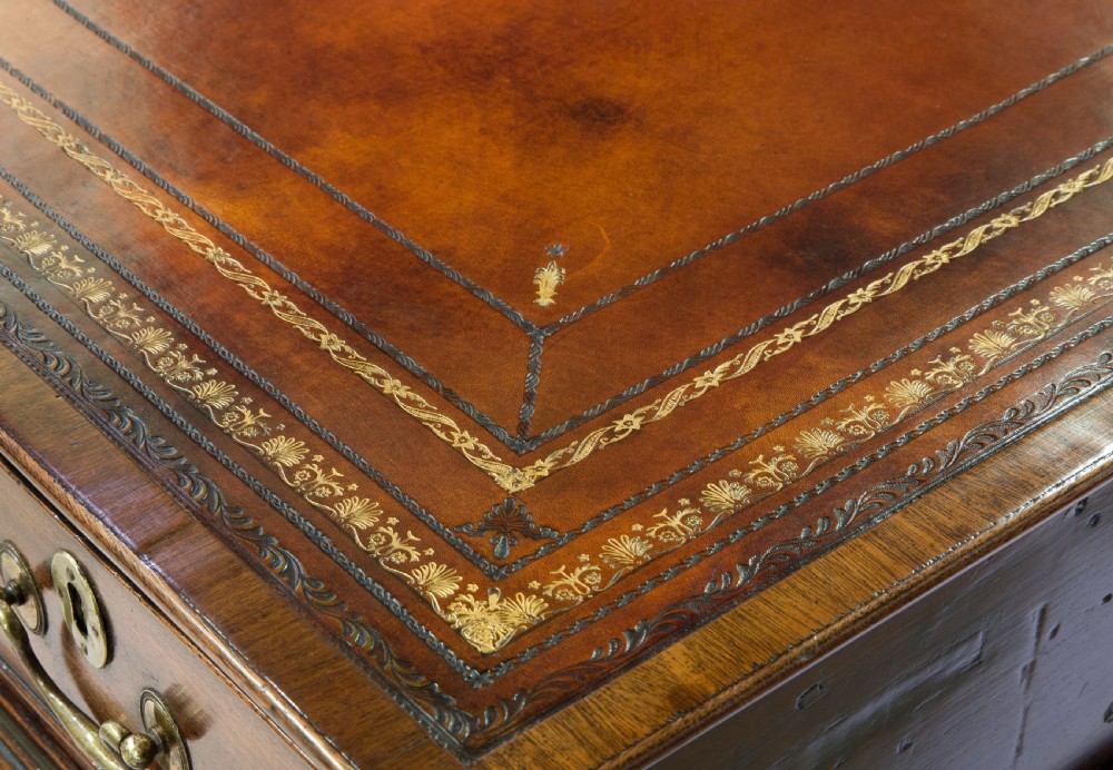 George III Three Drawer County House Writing Table View VII