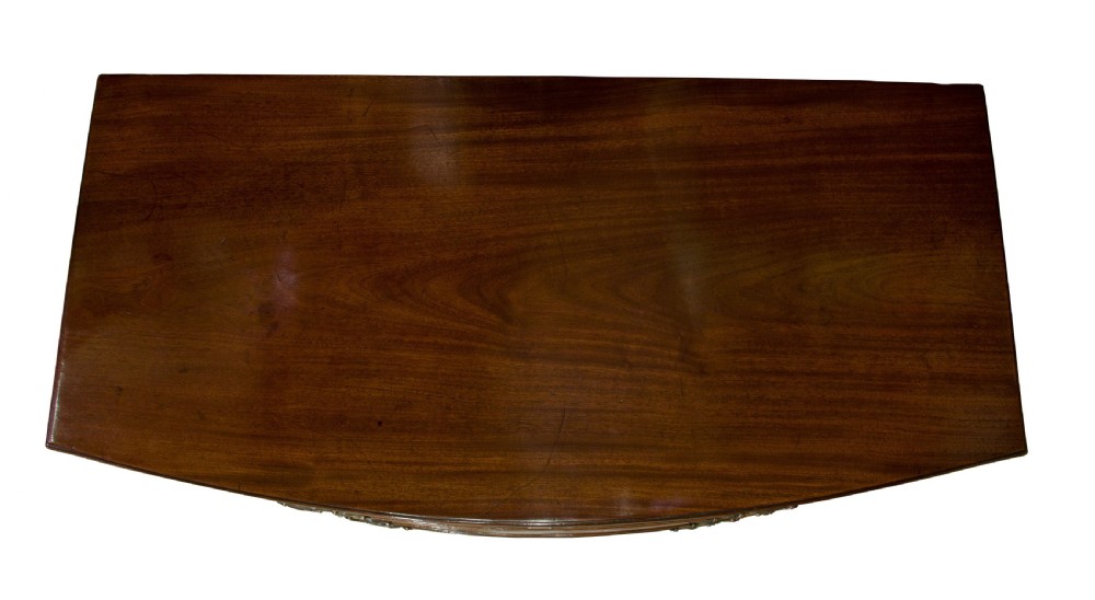 George III Mahogany Bow Fronted Chest of Drawers View V