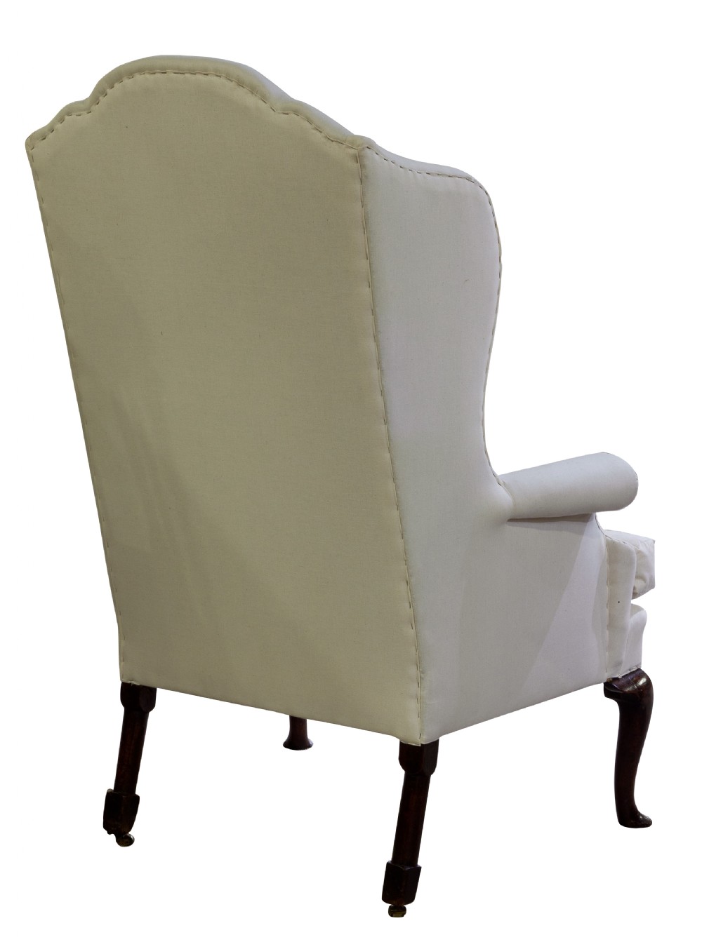 A finely drawn Queen Anne walnut wing armchair c1710 View IV