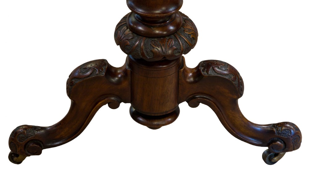 Victorian walnut kidney shaped stretcher table View VI