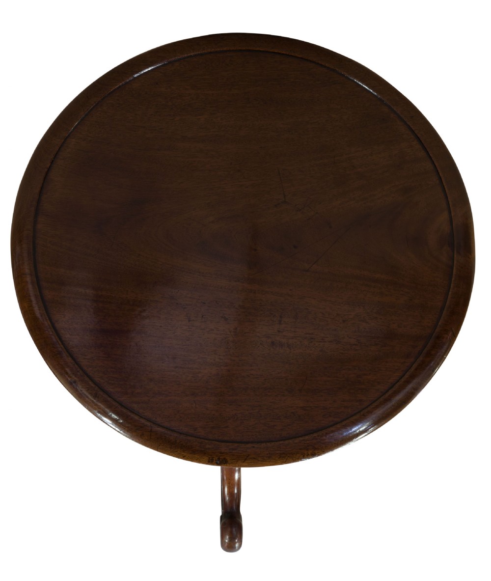 Victorian mahogany tripod table View II