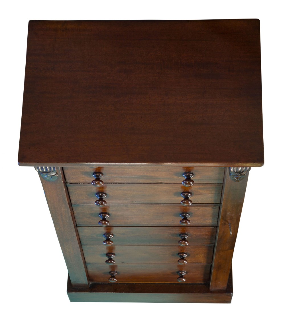 19thc mahogany Wellington Chest View IV