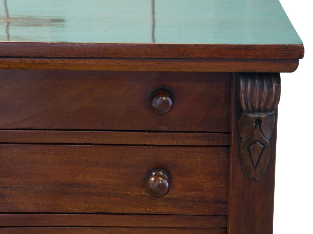 19thc mahogany Wellington Chest View VI