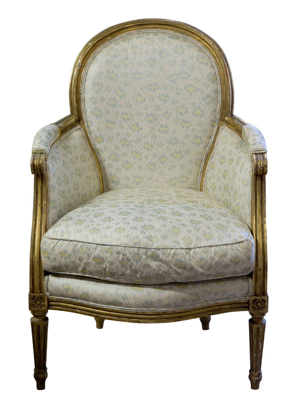 Pair of French gilded armchairs View III