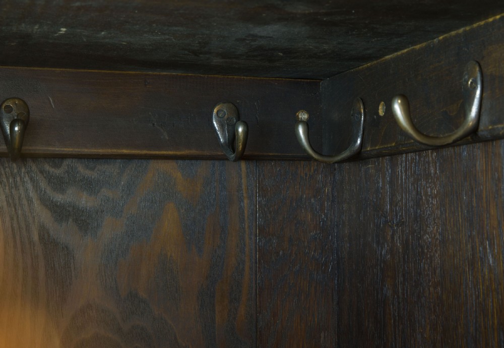 Panelled Oak Hall Cabinet View VI