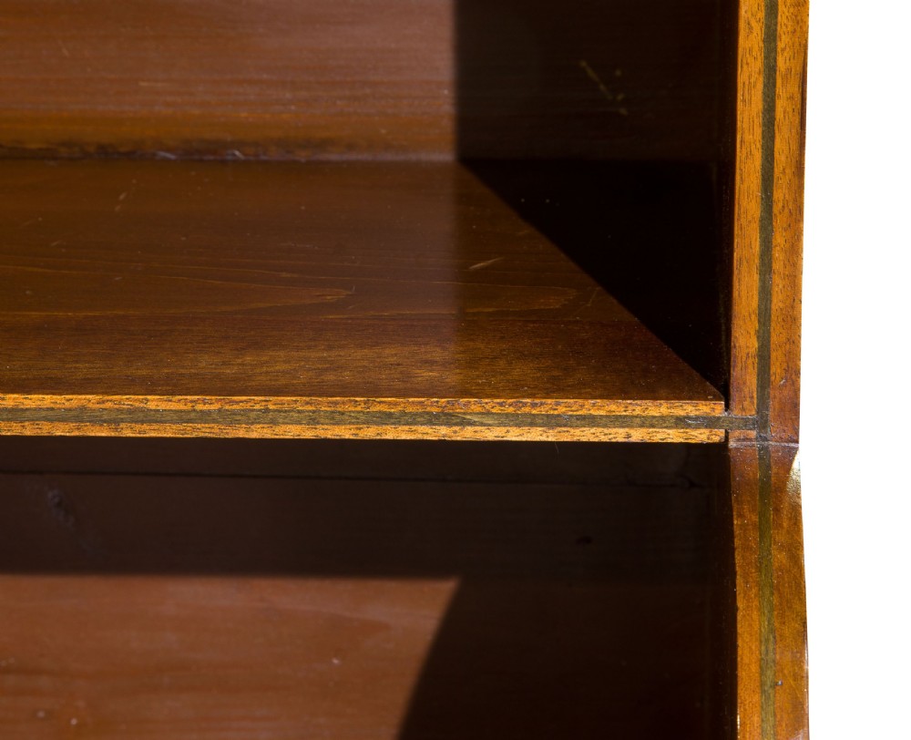 A pair of mahogany George III style waterfall bookcases View XIII