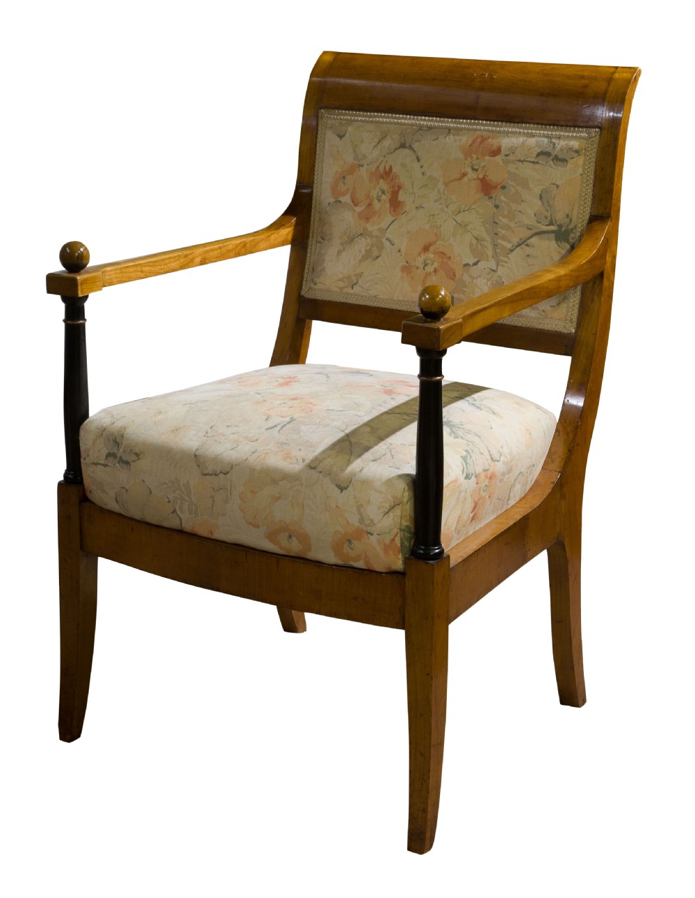 A Continental 19th Century Beidermeier Elbow chair