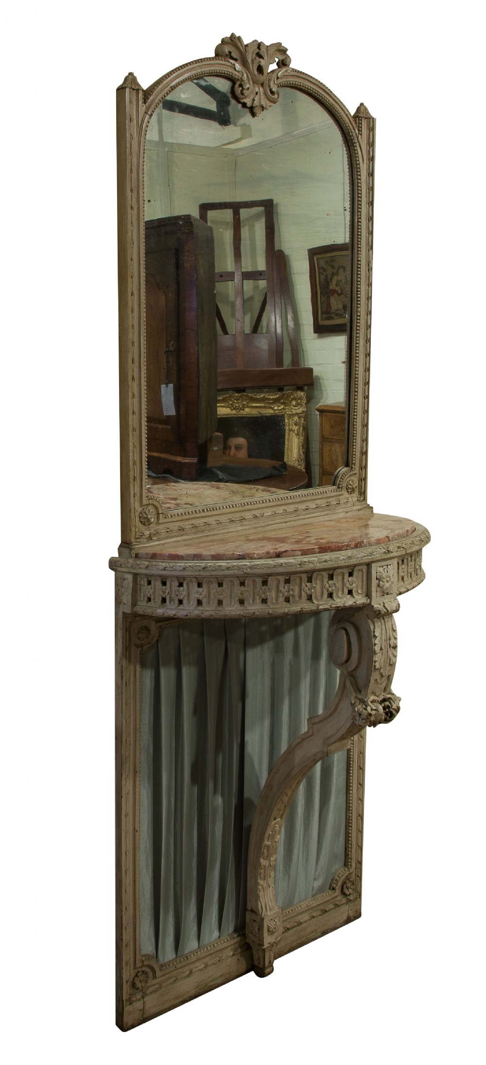 19th Century French Painted Louis XVI Console